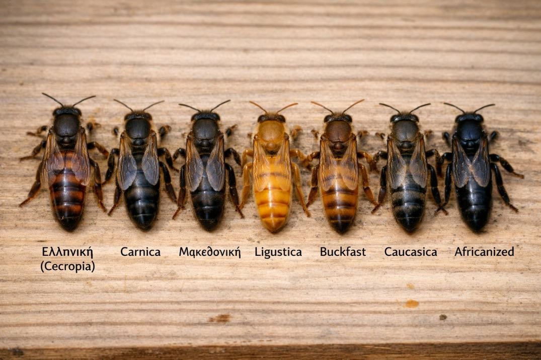 Οι ράτσες μελισσών που συναντάμε στην Ελλάδα